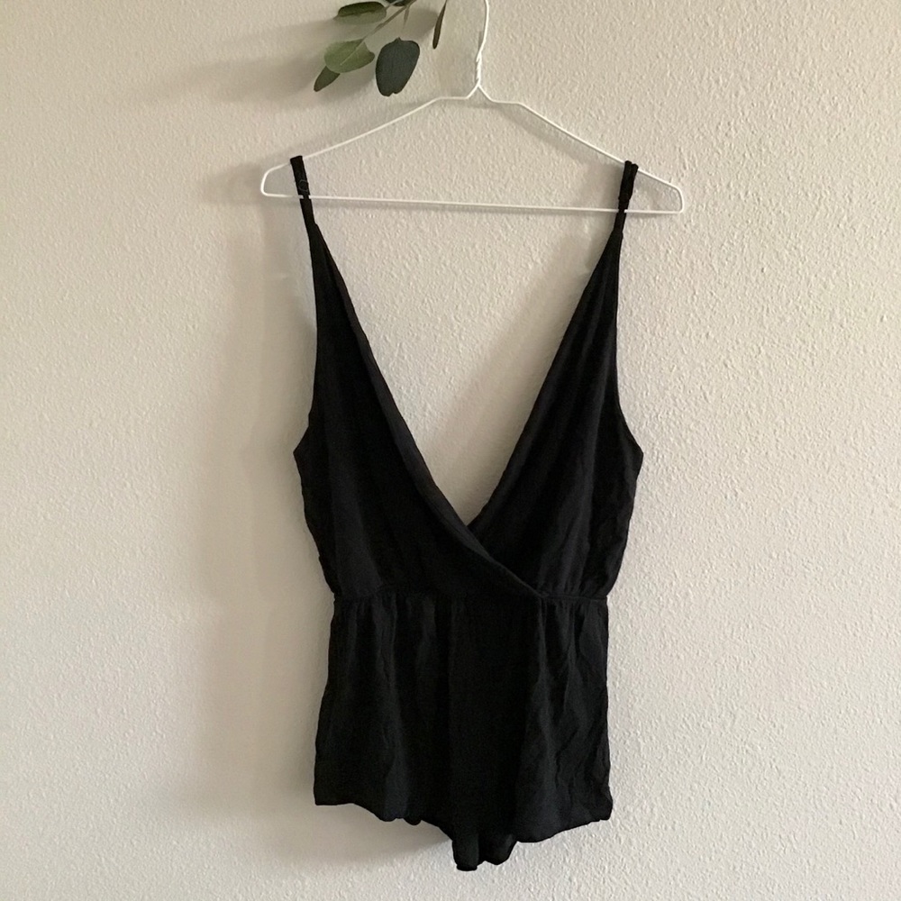 Black romper (swim cover up)